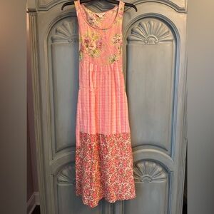 April Cornell Pink and Floral Dress